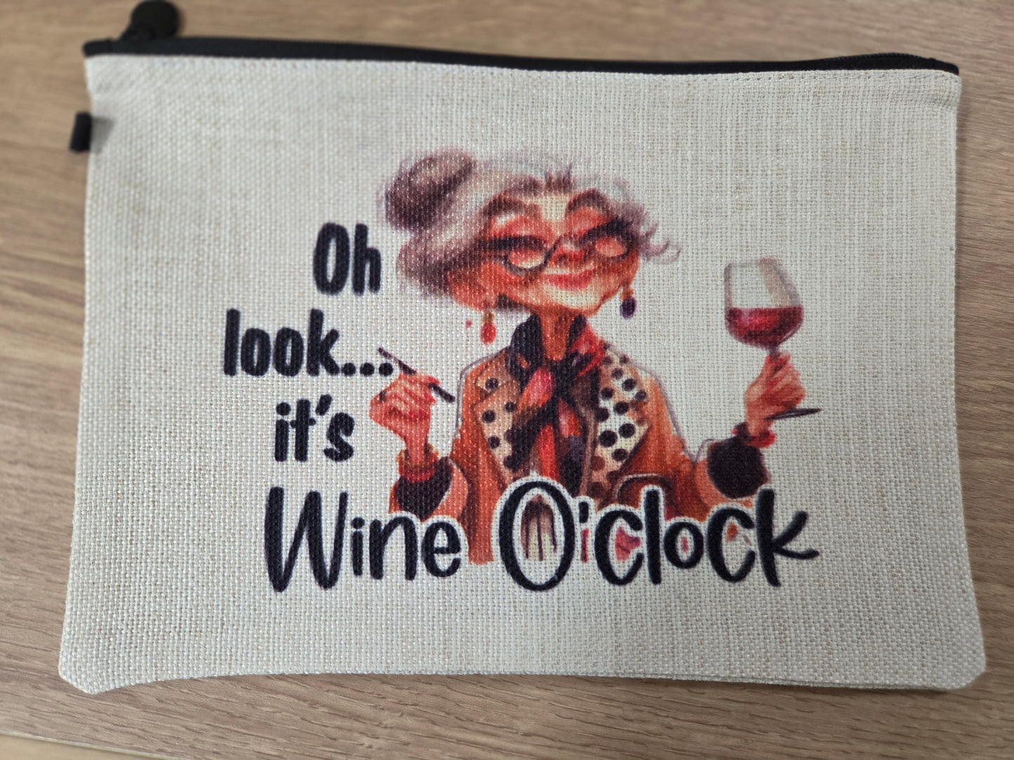 Wine o'clock   Zip Bag