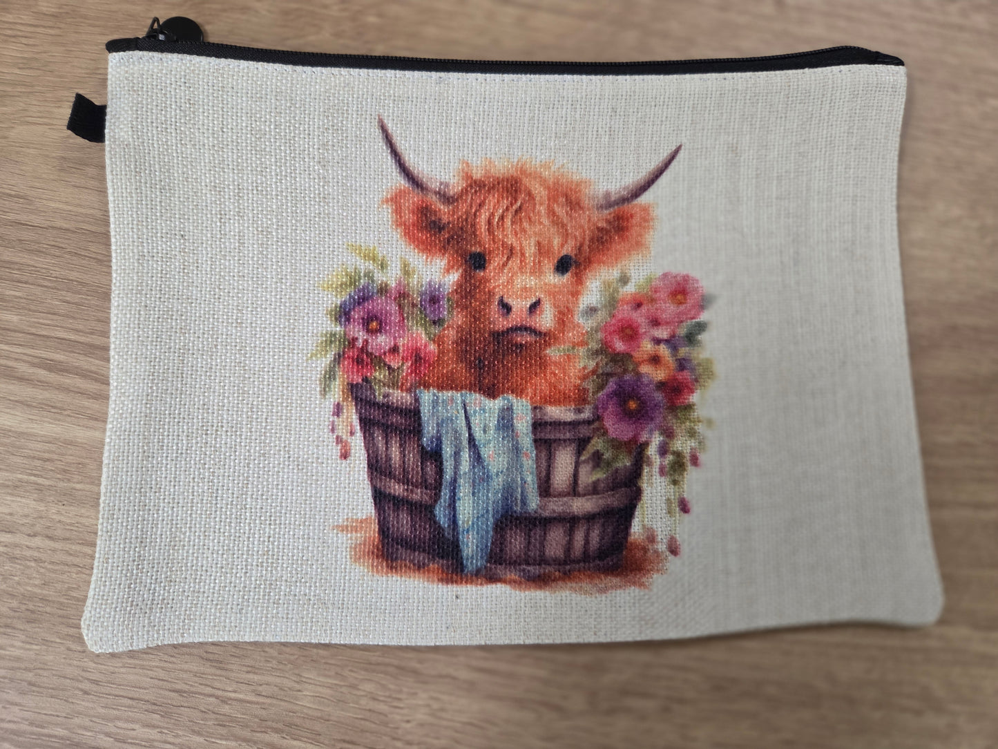 Highland Cow  Zip Bag
